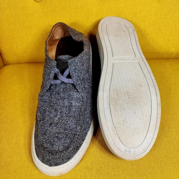Peter Millar Shetland Wool Slip-On Gray Casual Loafers Men's Shoes Size 10.5M - Picture 10 of 11